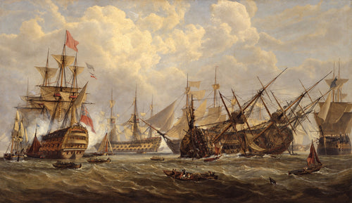 Loss of the Royal George by John Christian Schetky — complete painting