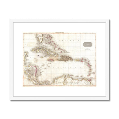 Map of the West Indies, Antilles, and Caribbean Sea | John Pinkerton  | 1818