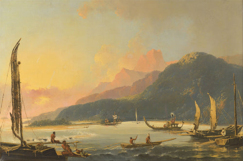 Tahitian War Galleys in Matavai Bay | William Hodges | 1776