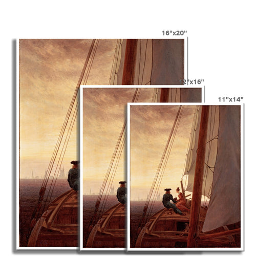 On a Sailing Ship | Caspar David Friedrich | 1819