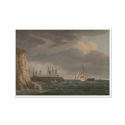 A Ship Running into Harbour | Thomas Whitcombe | 1788