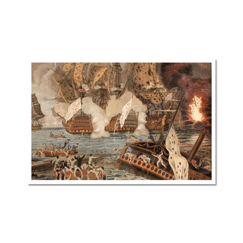 Naval Battle Fought in 12 April 1782, Near Guadeloupe | François Aimé Louis Dumoulin | 1793