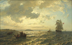 Fresh Breeze on the Norwegian Coast | Hans Gude | 1876