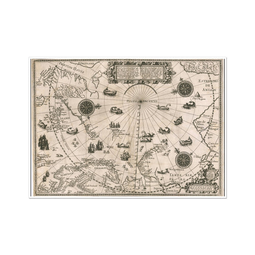 Map of Polar Regions | Willem Barentsz | 1598