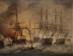 The Battle of Navarino Painting by Thomas Luny