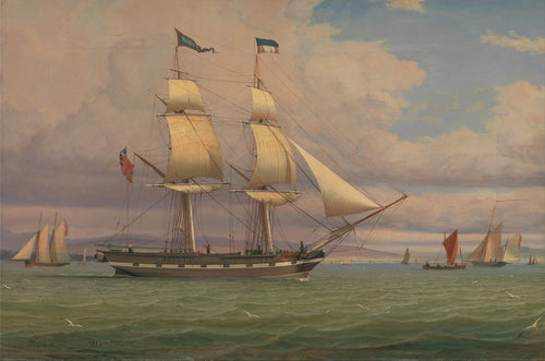 The English Brig 'Norval' before the Wind | William Clark | 1833
