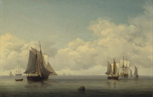Fishing Boats in a Calm Sea | Charles Brooking | 1750