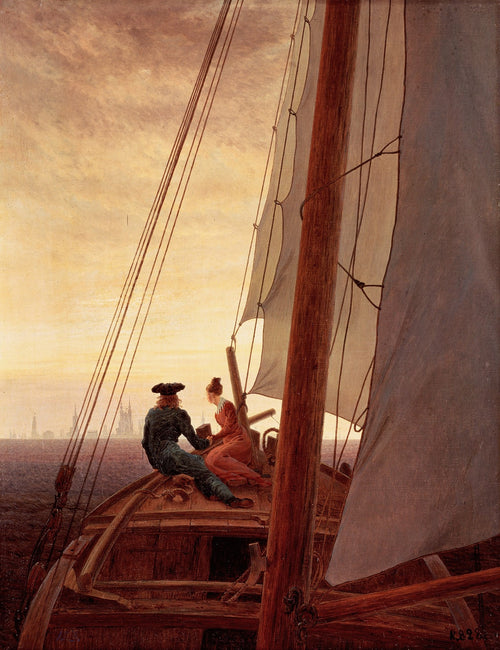 On a Sailing Ship | Caspar David Friedrich | 1819