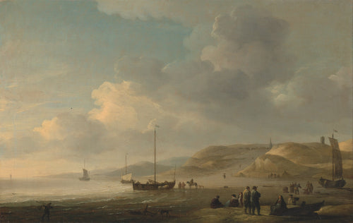 The Coast near Scheveningen with Fishing Pinks | Charles Brooking | 1755