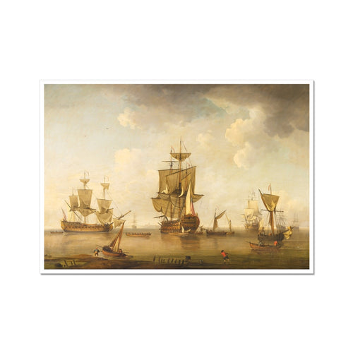 Men of War in Harbour | Charles Brooking | 1755