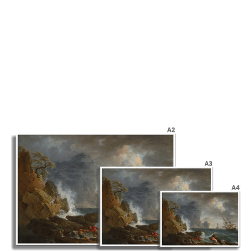 An Italian Harbour in Stormy Weather | Joseph Vernet | 1750