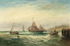 Fishing Boats by the Coast | William Rogers | 1872