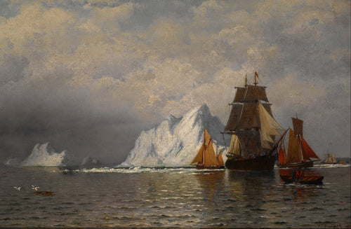 Whaler and Fishing Vessels near the Coast of Labrador | William Bradford | 1880
