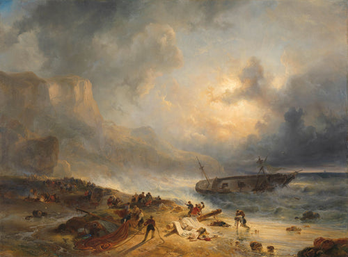 Shipwreck off a Rocky Coast | Wijnand Nuijen | 1837