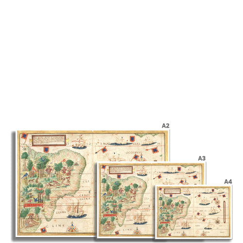 Map of Brazil | Lopo Homem | 1519