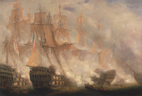 The Battle of Trafalgar | John Christian Schetky | 1841