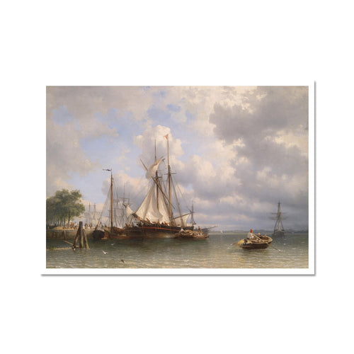 Sailing Ships in the Harbour | Anthonie Waldorp | 1862
