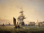 HMS Britannia Entering Portsmouth | George Chambers | 1835