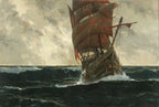 The Santa Maria at Sea | Michael Zeno Diemer | Early 20th Century