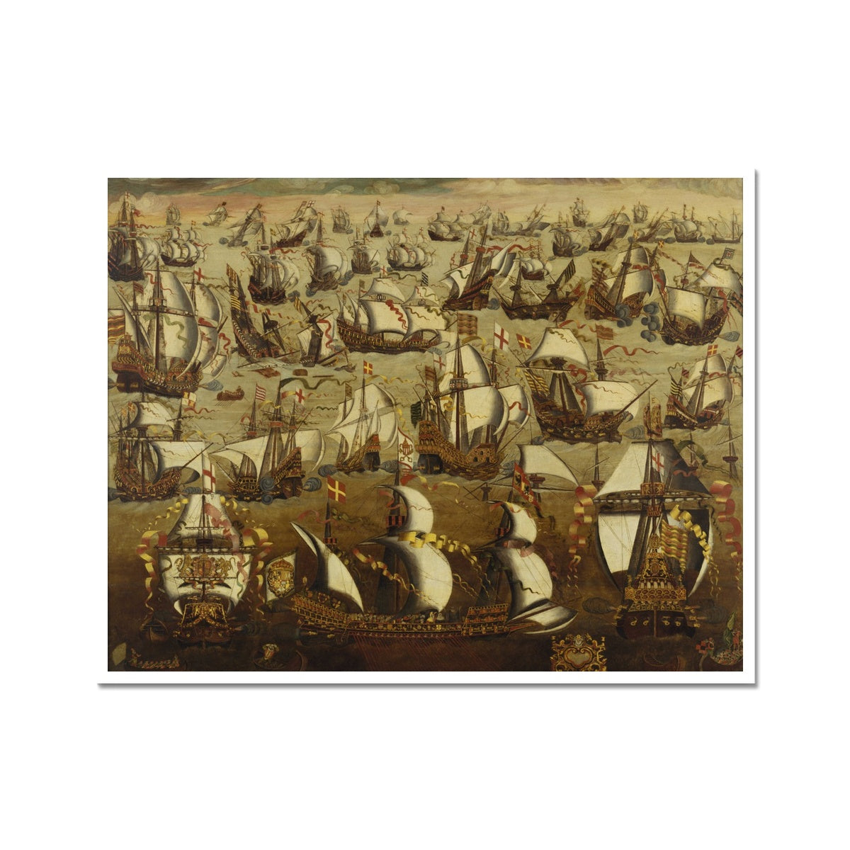 English Ships and the Spanish Armada Buy Maritime Prints Online