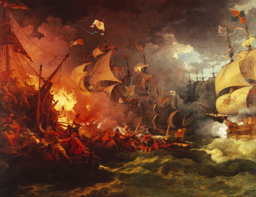 Defeat of the Spanish Armada | Philip James de Loutherbourg | 1796