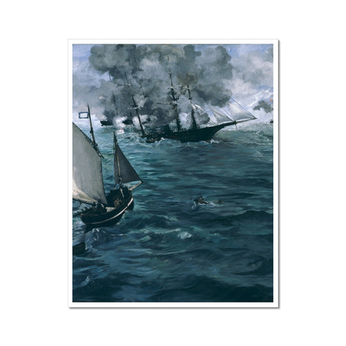 The Battle of the U.S.S. "Kearsarge" and the C.S.S. "Alabama" | Édouard Manet | 1864