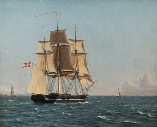 Corvette Najaden under Sail | Christoffer Wilhelm Eckersberg | 19th Century