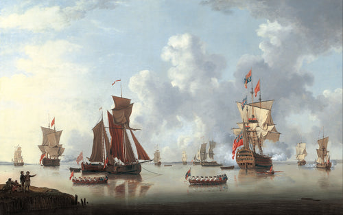 The Landing of the Sailor Prince at Spithead | Francis Swaine | 1765