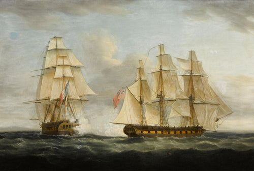 The Capture of the French Frigate Le Serene | Thomas Whitcombe | 1808