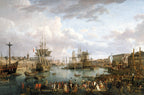 View From Inside the Port of Brest | Jean-François Hue | 1794