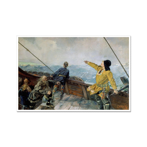 Leif Erikson discovering America | Christian Krohg | 1893