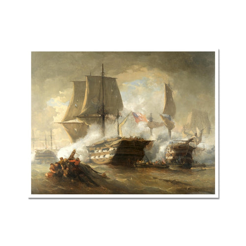 In the Heat of a Furious Naval Engagement | Hendrik Frans Schaefels | 19th Century