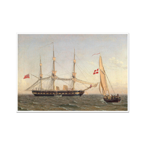 An English Frigate and Danish Pilot Boat | C. W. Eckersberg | 1822