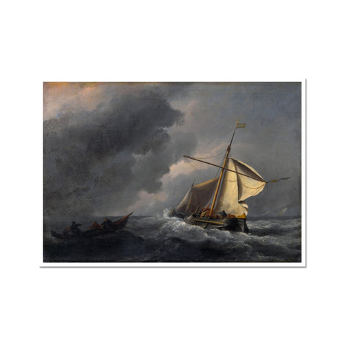 Dutch Vessel in a Strong Breeze | Willem van de Velde II  | 1670