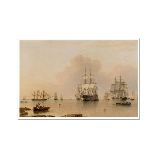 H.M.S. Britannia at Anchor with the Fleet | John Ward | 19th Century