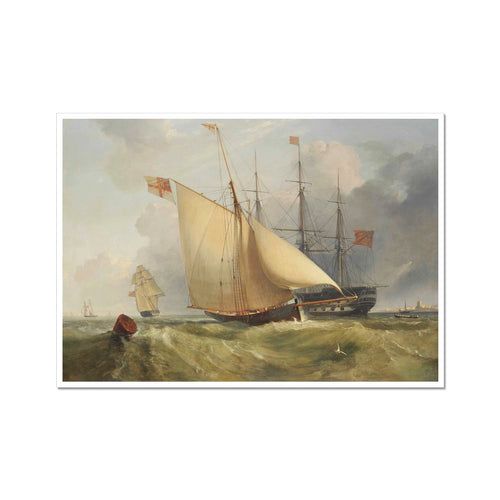 A Royal Navy Warship off Spithead | Charles Henry Seaforth | 19th Century