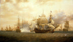 The Battle of Frigate Bay | Nicholas Pocock | 1784