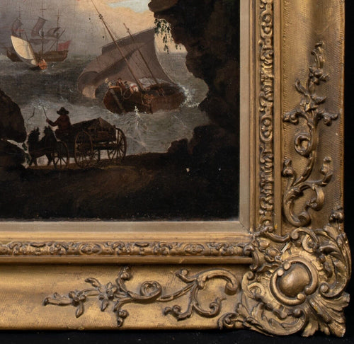 British Royal Navy In A Fishery | Richard Wright of Liverpool | 18th Century